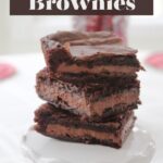 Candy Bar Brownies Pinterest image.