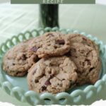Chocolate chunk cookies Pinterest image.