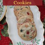 Fruitcake cookies Pinterest image.