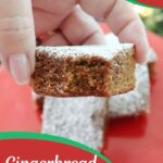 Gingerbread Bars Pinterest image.