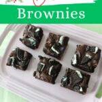 Oreo brownies Pinterest image.