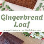 Gingerbread loaf Pinterest image.