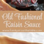 Raisin Sauce Pinterest image.