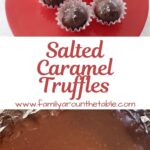 Salted caramel Truffles Pinterest image.