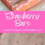 Strawberry bars Pinterest image.