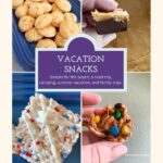 Road trip snacks Pinterest image.