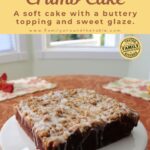 Banana Crumb Cake Pinterest image.