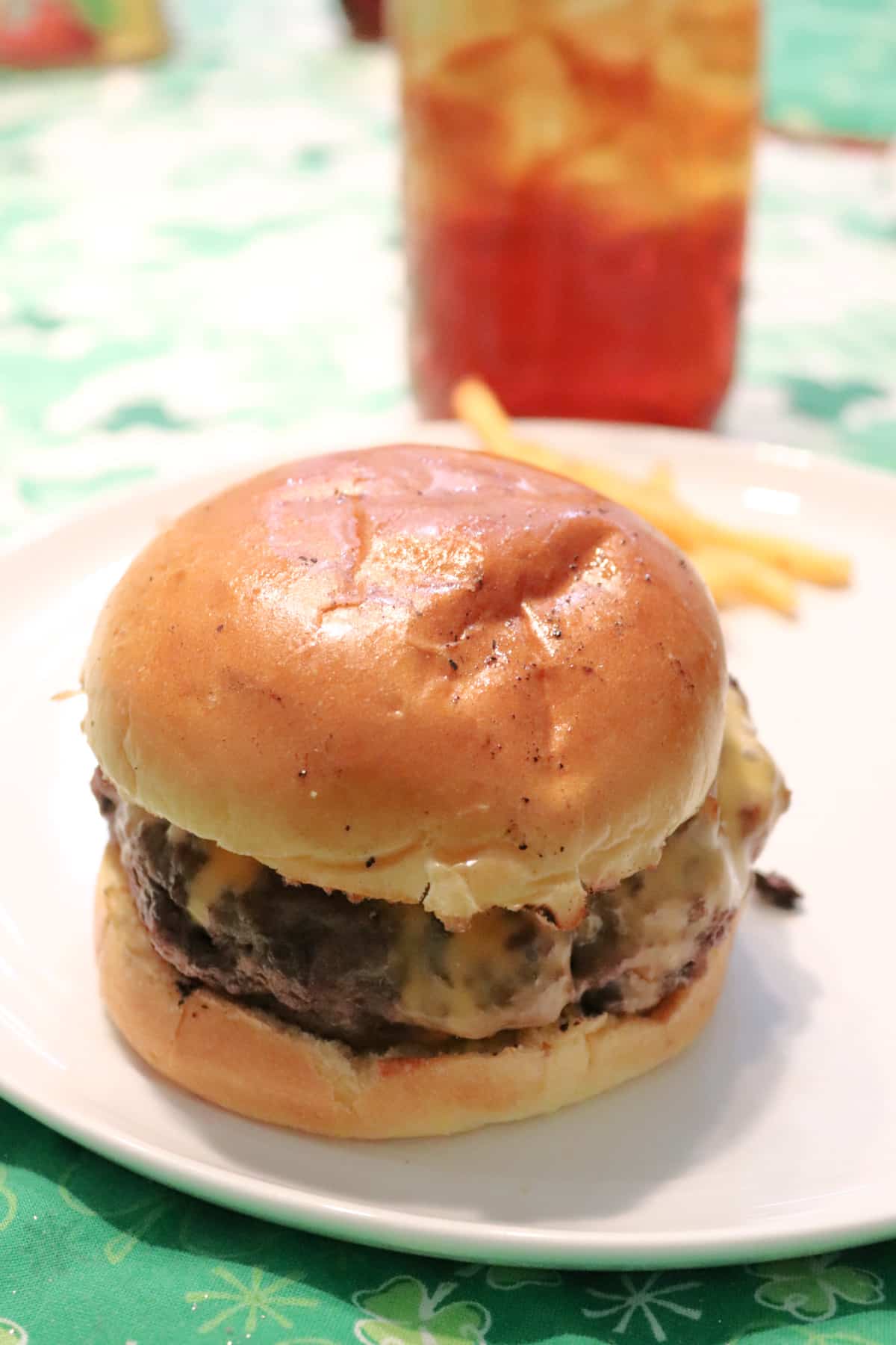 Butter Burger on a plate.