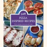 Pizza inspired recipes Pinterest image.